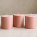 6 Round 3" x 3" Dripless Unscented Pillar Candles