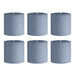 6 Round 3" x 3" Dripless Unscented Pillar Candles CAND_PL003_3X3_086