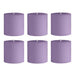 6 Round 3" x 3" Dripless Unscented Pillar Candles CAND_PL003_3X3_LAV