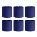 6 Round 3" x 3" Dripless Unscented Pillar Candles CAND_PL003_3X3_NAVY