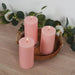 6 Round 3" x 6" Dripless Unscented Pillar Candles
