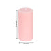 6 Round 3" x 6" Dripless Unscented Pillar Candles