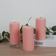 6 Round 3" x 6" Dripless Unscented Pillar Candles