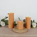 6 Round 3" x 6" Dripless Unscented Pillar Candles