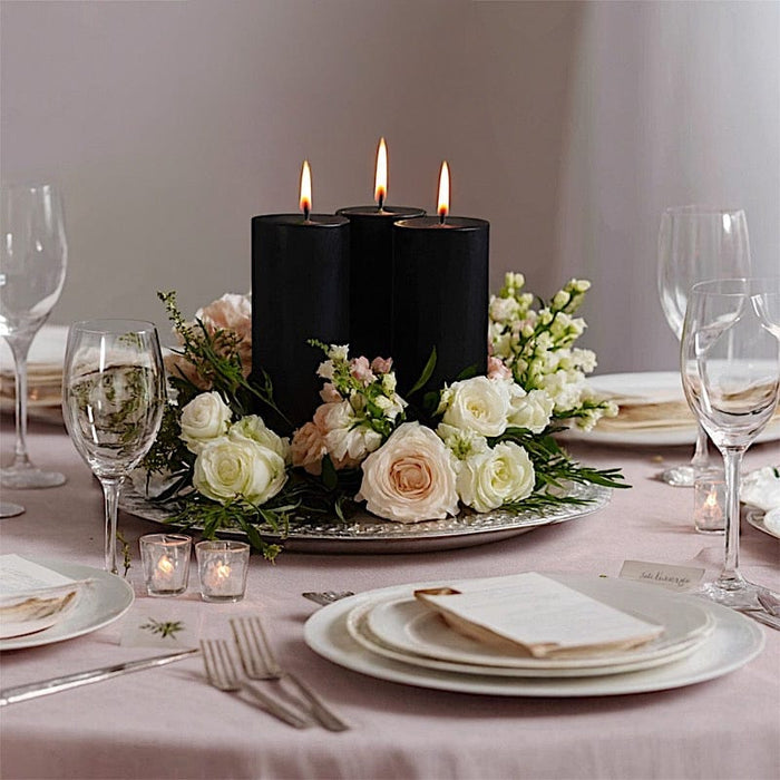 6 Round 3" x 6" Dripless Unscented Pillar Candles