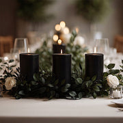 6 Round 3" x 6" Dripless Unscented Pillar Candles