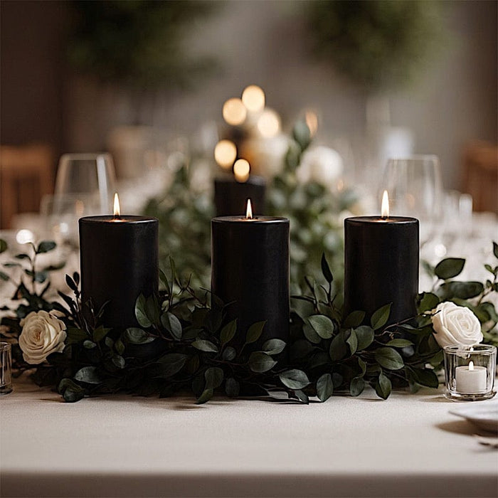 6 Round 3" x 6" Dripless Unscented Pillar Candles