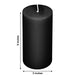 6 Round 3" x 6" Dripless Unscented Pillar Candles