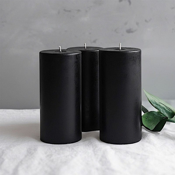 6 Round 3" x 6" Dripless Unscented Pillar Candles