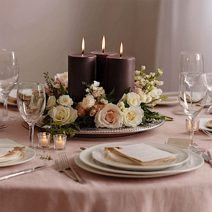 6 Round 3" x 6" Dripless Unscented Pillar Candles