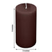 6 Round 3" x 6" Dripless Unscented Pillar Candles