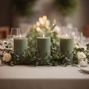 6 Round 3" x 6" Dripless Unscented Pillar Candles