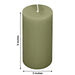 6 Round 3" x 6" Dripless Unscented Pillar Candles