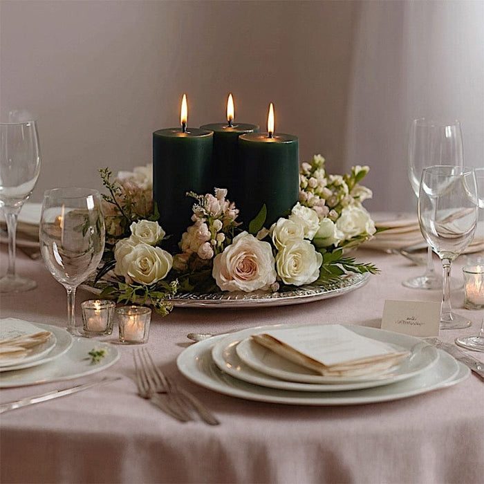 6 Round 3" x 6" Dripless Unscented Pillar Candles