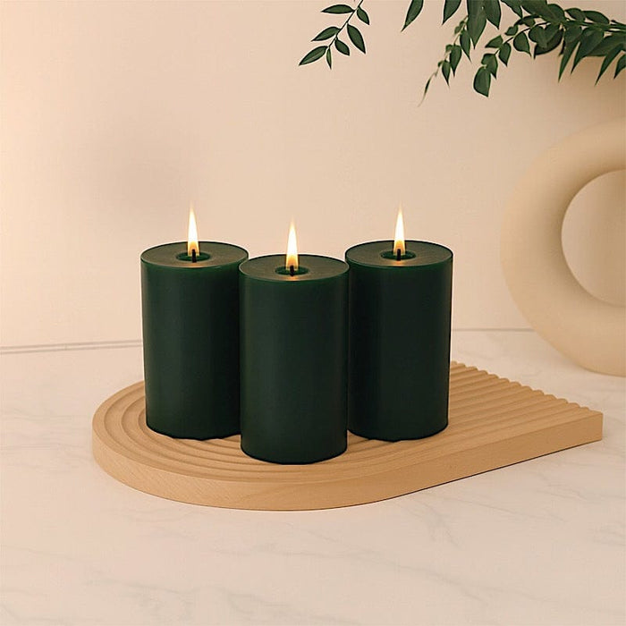 6 Round 3" x 6" Dripless Unscented Pillar Candles