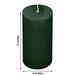 6 Round 3" x 6" Dripless Unscented Pillar Candles