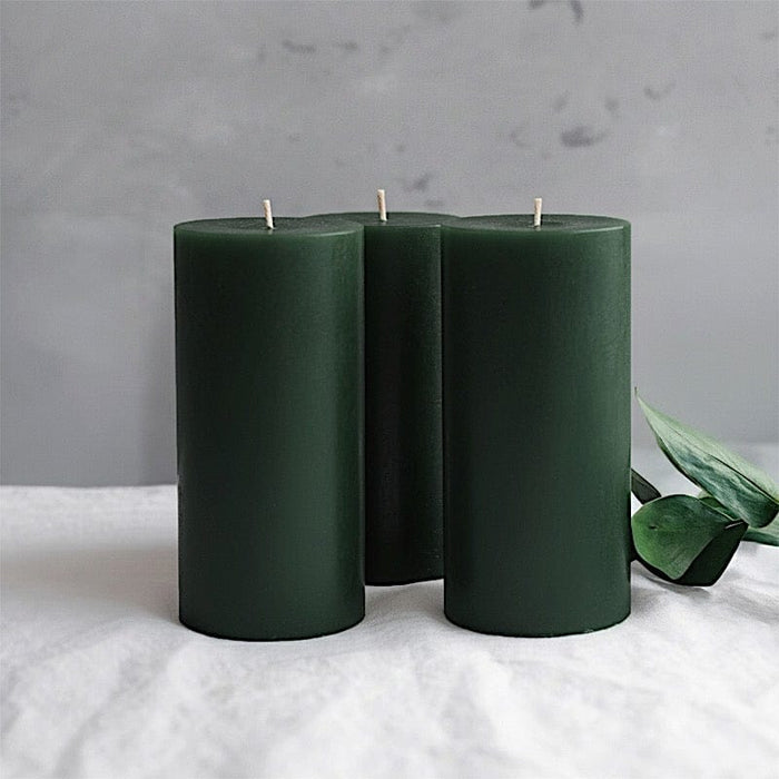 6 Round 3" x 6" Dripless Unscented Pillar Candles