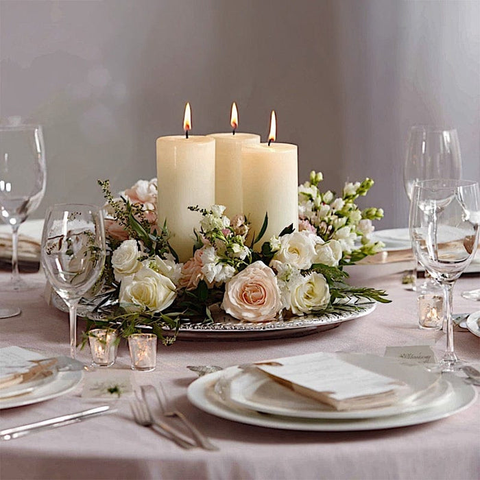 6 Round 3" x 6" Dripless Unscented Pillar Candles