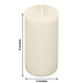 6 Round 3" x 6" Dripless Unscented Pillar Candles