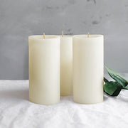 6 Round 3" x 6" Dripless Unscented Pillar Candles