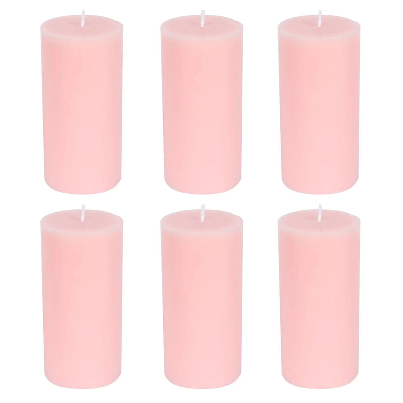 6 Round 3" x 6" Dripless Unscented Pillar Candles CAND_PL003_3X6_046