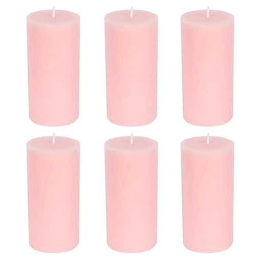 6 Round 3" x 6" Dripless Unscented Pillar Candles CAND_PL003_3X6_046