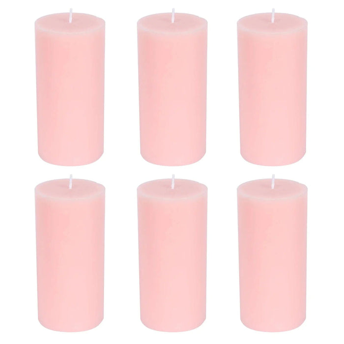 6 Round 3" x 6" Dripless Unscented Pillar Candles CAND_PL003_3X6_046