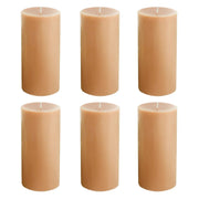 6 Round 3" x 6" Dripless Unscented Pillar Candles CAND_PL003_3X6_081