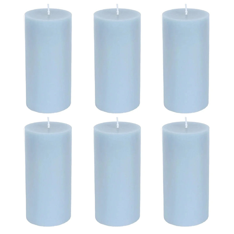6 Round 3" x 6" Dripless Unscented Pillar Candles CAND_PL003_3X6_086