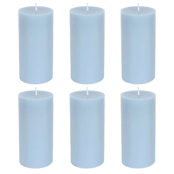 6 Round 3" x 6" Dripless Unscented Pillar Candles CAND_PL003_3X6_086