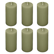6 Round 3" x 6" Dripless Unscented Pillar Candles CAND_PL003_3X6_DSG