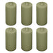 6 Round 3" x 6" Dripless Unscented Pillar Candles CAND_PL003_3X6_DSG