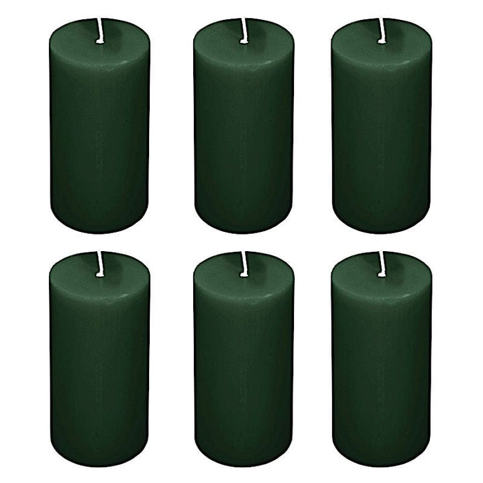 6 Round 3" x 6" Dripless Unscented Pillar Candles CAND_PL003_3X6_HUNT