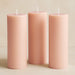 6 Round 3" x 9" Dripless Unscented Pillar Candles