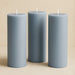 6 Round 3" x 9" Dripless Unscented Pillar Candles