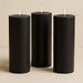6 Round 3" x 9" Dripless Unscented Pillar Candles