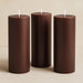 6 Round 3" x 9" Dripless Unscented Pillar Candles