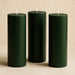 6 Round 3" x 9" Dripless Unscented Pillar Candles