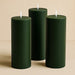 6 Round 3" x 9" Dripless Unscented Pillar Candles