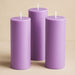 6 Round 3" x 9" Dripless Unscented Pillar Candles