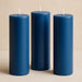 6 Round 3" x 9" Dripless Unscented Pillar Candles