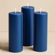 6 Round 3" x 9" Dripless Unscented Pillar Candles