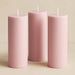 6 Round 3" x 9" Dripless Unscented Pillar Candles
