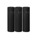 6 Round 3" x 9" Dripless Unscented Pillar Candles CAND_PL003_3X9_BLK