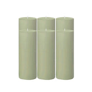 6 Round 3" x 9" Dripless Unscented Pillar Candles CAND_PL003_3X9_DSG