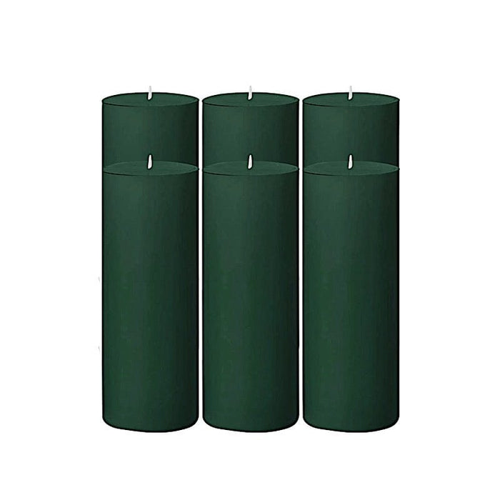 6 Round 3" x 9" Dripless Unscented Pillar Candles CAND_PL003_3X9_HUNT