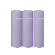 6 Round 3" x 9" Dripless Unscented Pillar Candles CAND_PL003_3X9_LAV