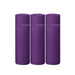 6 Round 3" x 9" Dripless Unscented Pillar Candles CAND_PL003_3X9_PURP