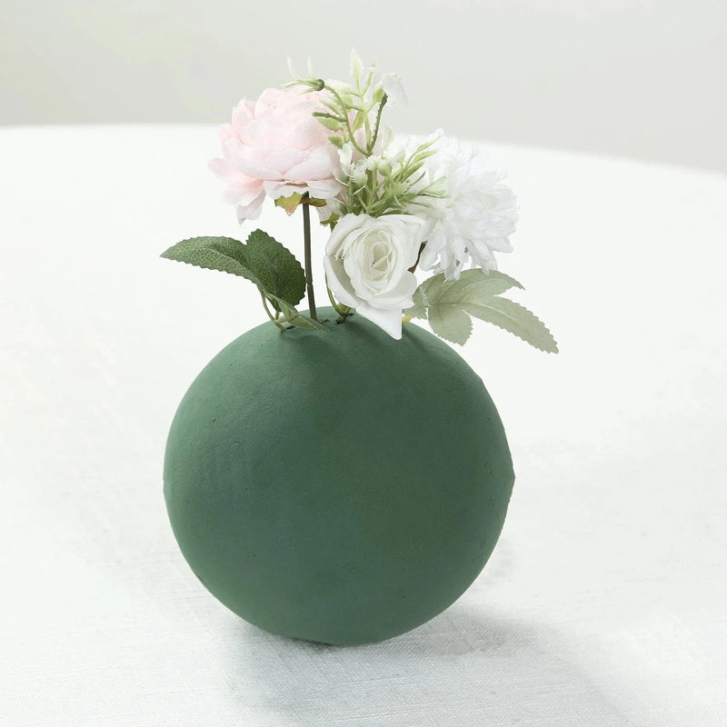 6" Round Wet Foam Ball DIY Floral Decorations - Green FOAM_ARTI_BALL01_6