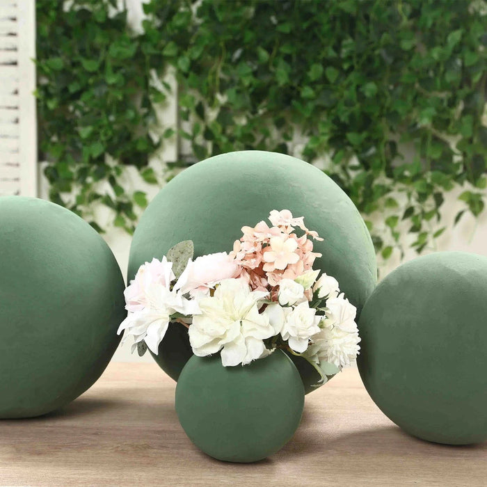 6" Round Wet Foam Ball DIY Floral Decorations - Green FOAM_ARTI_BALL01_6